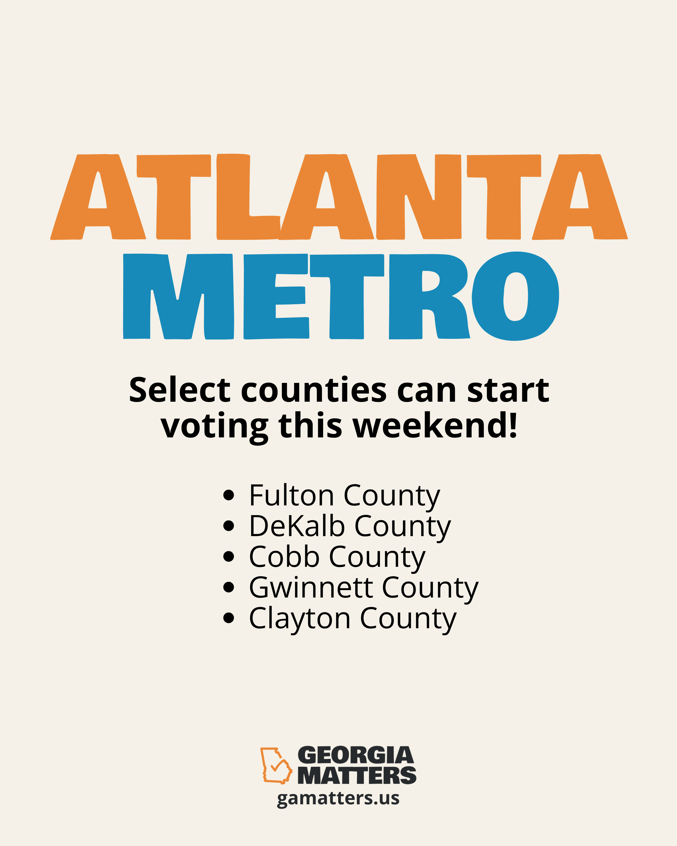 Atlanta Metro Early Voting