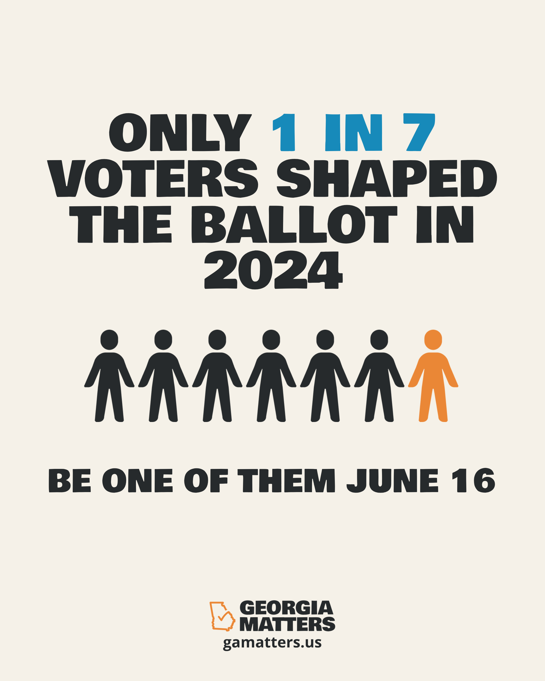 Only 1 in 7 Voted