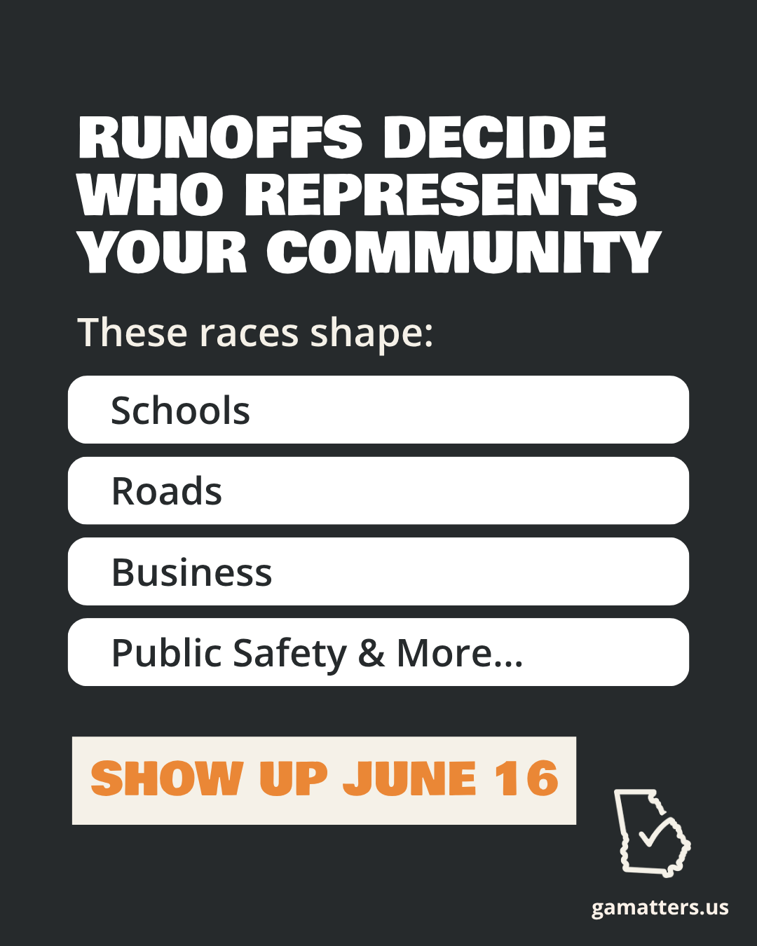 Runoffs Decide Your Community