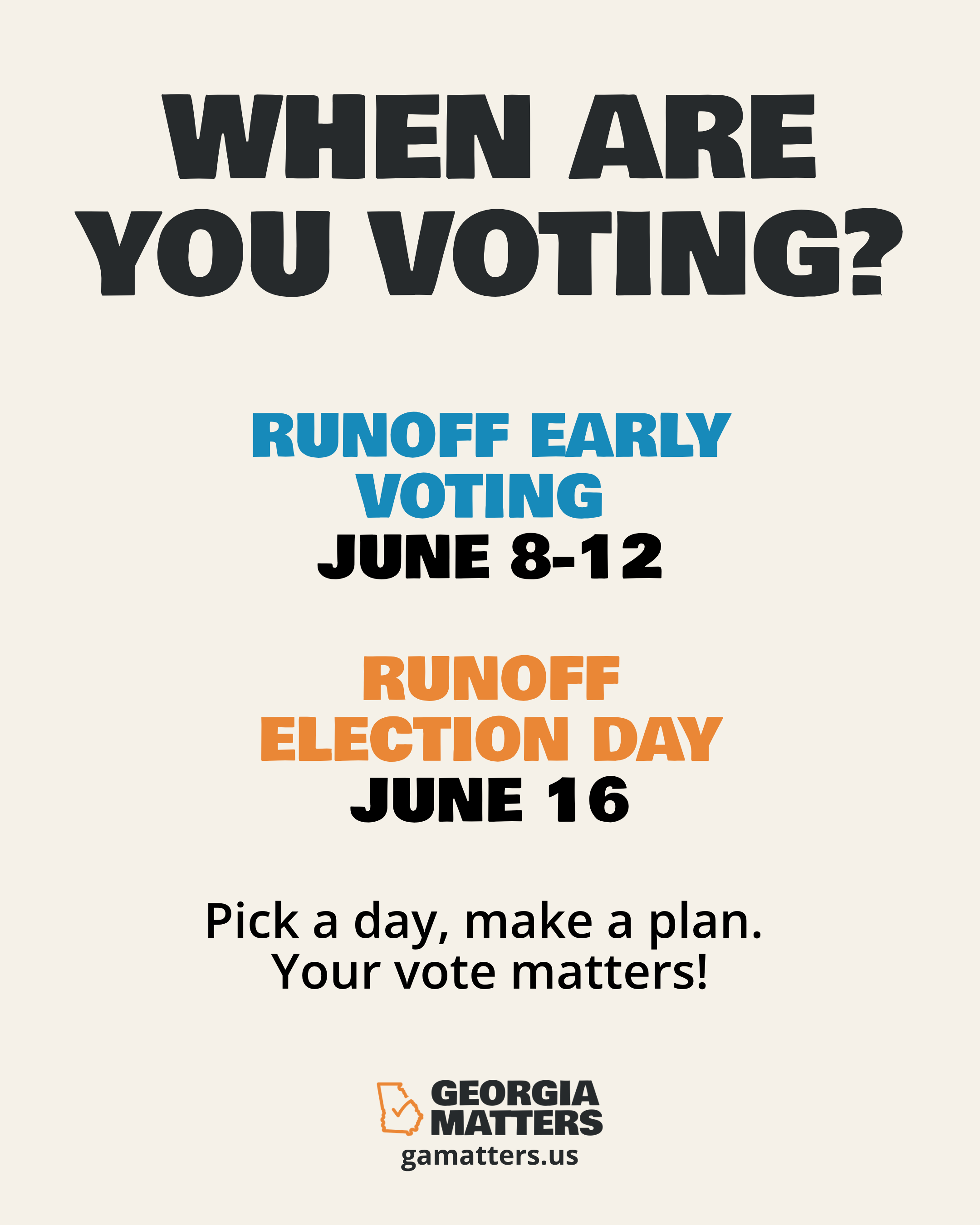 When Are You Voting?