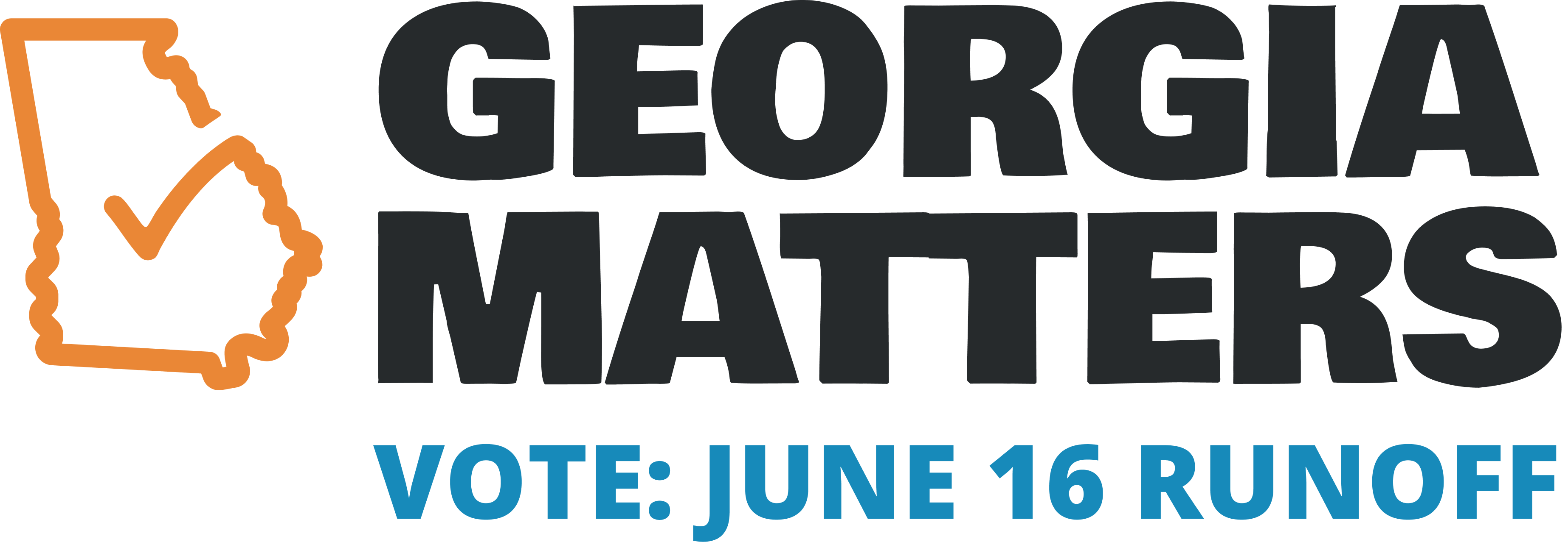 Georgia Matters Runoff Election Logo