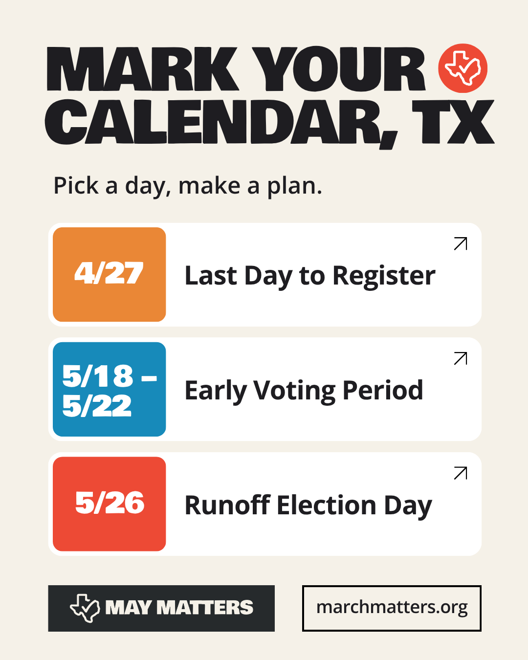 Voting Dates graphic